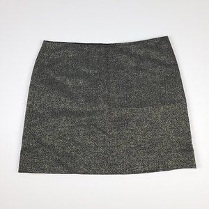 J. Crew Metallic Sparkle Wool Blend Mini Skirt